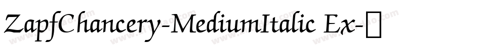 ZapfChancery-MediumItalic Ex字体转换